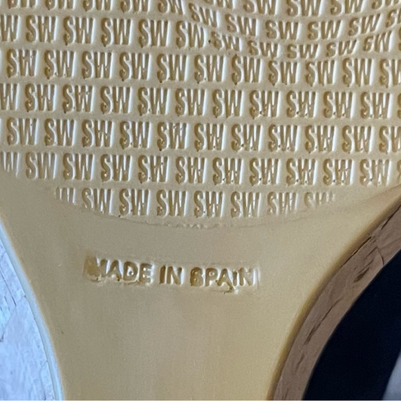 NIB Stuart Weitzman Corkswoon Blue Suede Platform Wedges Size 7 - Picture 6 of 14